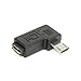 Price comparison product image ChenYang 9mm Long Connector 90 Degree Right Angled Micro USB 2.0 5Pin Male to Female M to F Extension Adapter