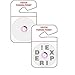 Brady 95679 5" Height, 3" Width, Red on White Color Cold Weather Visitor Self-Expiring Parking Permit, Legend "Visitor" (Pack Of 500)