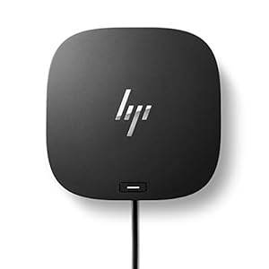 HP Adaptador USB-C Dock G5-11 en 1 para laptops, PC y portátiles habilitados para USB-C y Thunderbolt, cable único para carga, redes o transferencias de datos, ideal para administración segura y