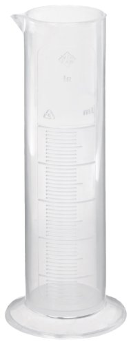 Bouteille graduée Vitlab 50ml forme basse avec tolérance précise de 1ml en lot de 12