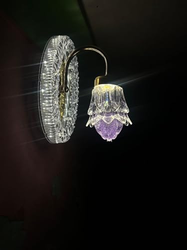 Image of 12 Watt Led Wall Light and Wall scones wall lamp for- Home, Kitchen, Bedside, Bedroom, Living Room, Office, Indoor, Bedside, Mirror Side, Diwali Lighting (Purpal Wall)