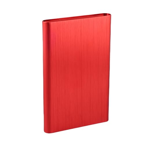Caja externa SSD USB 3.0 2.5 pulgadas aluminio rojo miniatura 2