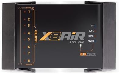 Banda Audiopart X8AiR DSP Car Audio Processor | 32-Bit/96kHz 8-Channel Car Audio DSP with 79-Band Equalizer, Bluetooth, App Control & Advanced Crossover for Premium Sound