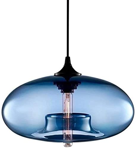 Chandelier de vidrio indigo WQHPLMD para iluminar con elegancia tu salón