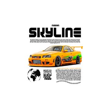 Image of BLINKART Nissan & Toyota Skyline & SupraCar Posters Sticker Gift Items for Boys Room Wall Decor || Comes with Double-Sided Tape|| Decoration Bedroom Living Room Office Studio Decor | 12x18 In (A3) - CAR-267
