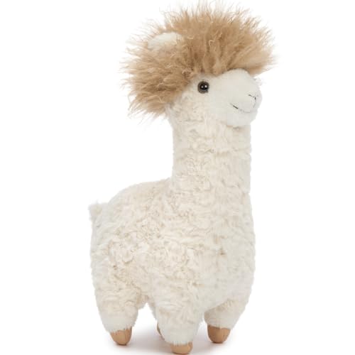 Tezituor Alpaca Stuffed Animal, 15.5 Inches Cute Stuffed Alpaca Plush Toy Gift for Kids Boys Girls Birthday Christmas