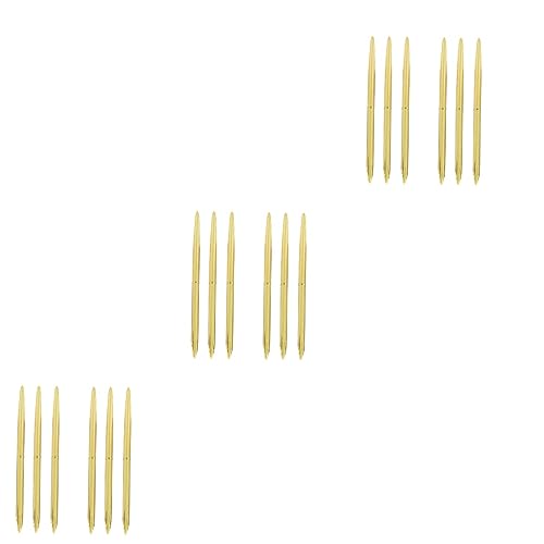 Stylos métalliques double tête dorés NUOBESTY de qualité supérieure