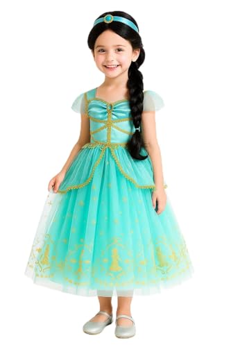 CQDY Princess Costume Dress Up for Girls Toddler Blue Fancy