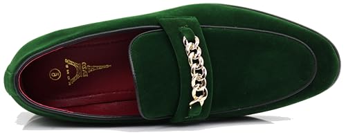 Image of Enzo Romeo Plum05 Men's Dress Loafers Elastic Slip on with Buckle Fashion Shoes