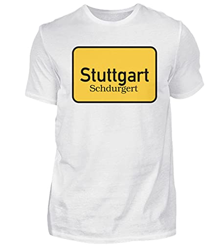 T-shirt Stuttgart homme blanc taille S fini les hauts sans originalité ni confort