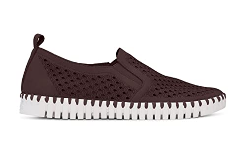 Image of Ilse Jacobsen HORNBAEK Women's Tulip Slip-On Flat | Elastic Side Panels | Lightweight Flexible Comfort.