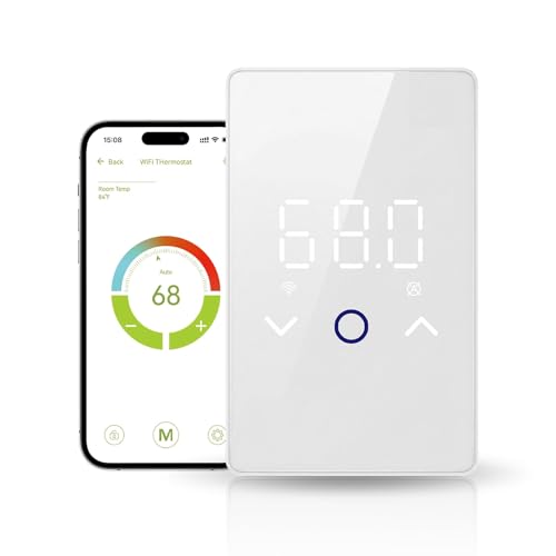 YeloDeer 1 PC Dual Voltage 120V/240V WiFi Heated Radiant Floor Thermostat