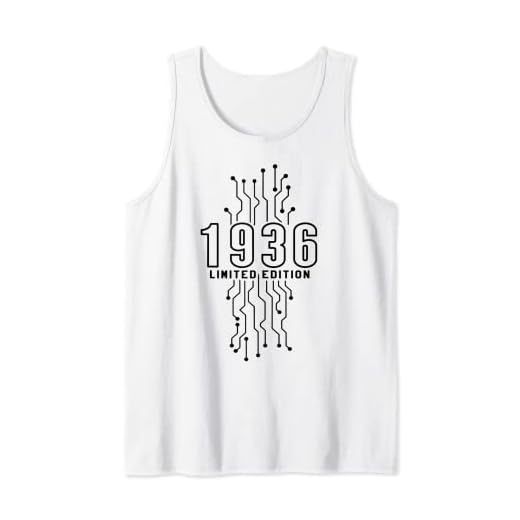 Cumpleaños 1936 Edición limitada Regalo Usado Gaming Vintage Camiseta sin Mangas