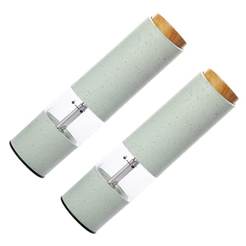 Unomor 2Pcs Electric Pepper Grinders Rechargeable Kitchen Grinding Tools No Battery Needed Coarseness for Home and Restaurant Use Easy to Operate