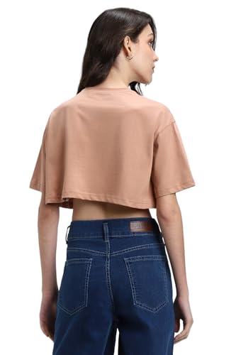 Image of Forever 21 Women Solid Oversized Crop Top