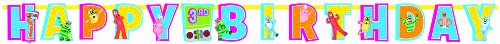 Jumbo Add-An-Age Letter Banner | Yo Gabba Gabba Collection | Birthday