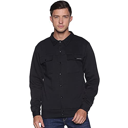 Image of Campus Sutra Men Cotton Collared Neck Sweatshirt
