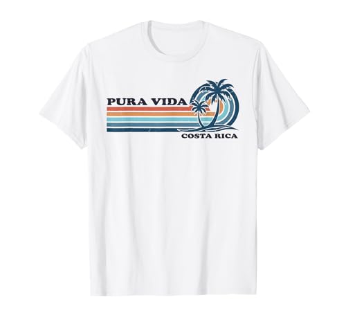 Retro Vintage Family Vacation Costa Rica Pura Vida T-Shirt