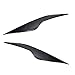 KACEPAR Front Headlight Eyebrows Gloss Black, Compatible with Ford Focus MK2 C307 2008-2010, Pair Headlight Eyelid Headlamp Eyebrow Strip Trim