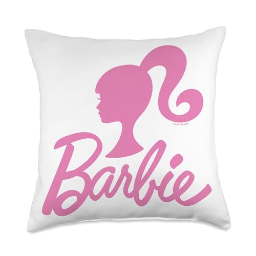Barbie - Pink Logo Throw Pillow