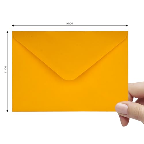 Farbige Briefumschläge 17 Farben, 85 Stück Farbige Umschläge für Geschenke 11 * 16cm, Bunte Umschläge für Geburtstage, Hochzeiten, Partys