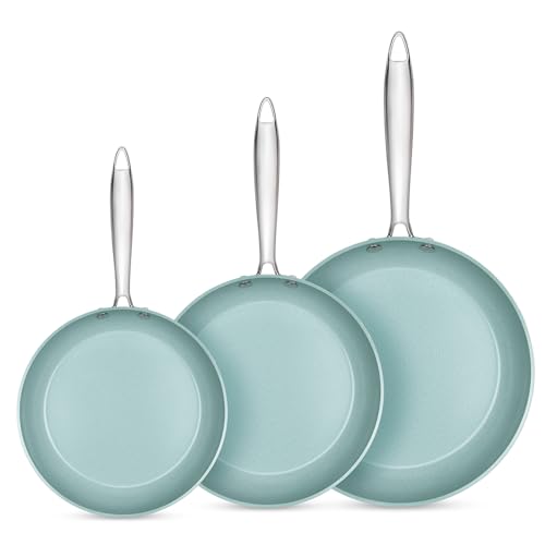 Opiniones de Jade Cook Walmart los 5 más buscados. 47 JADECOOK Juego de 3 Sartenes 20 24 y 28 cm con 6 Capas Recubrimiento Antiadherente y Polvo de Jade Libre Toxicos compatible con Induccion