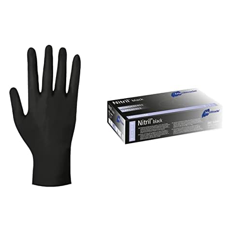 Einweghandschuhe Schwarz Nitril, puderfrei Cover