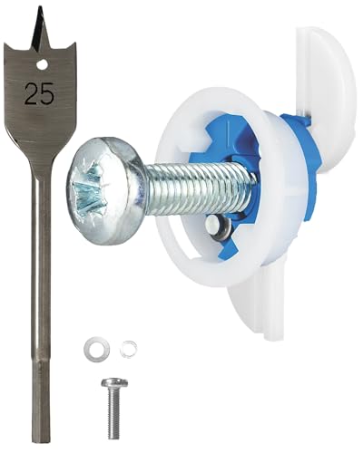 Gripit Blue Drywall Anchors | Pack of 4 (Up to 205Ibs/93kg) | Heavy Duty Drywall Anchors | Wall Anchors & Screws for Drywall | Anchors Screws Kit | Plaster Wall Anchors | 1" Inch Drill Bit | Reusable