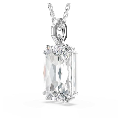 Swarovski Millenia pendant, Octagon cut, White, Rhodium plated3