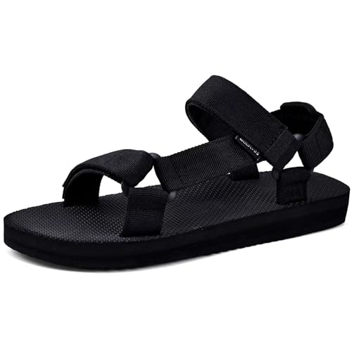 WateLves Men's Hiking Sport Sandals 879/Black 46