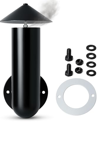 Pellet Grill Smoke Stack Chimney Replacement for Pit Boss Traeger Camp Chef, Replacement Stack Smoker Kits with Umbrella, Gasket, Screw, Locking Washer & Washer
