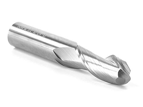 Image of YONICO Carbide Ball Nose End Mill CNC Router Bits 2 Flute Spiral 1 /2-Inch Dia. 1 /2-Inch Shank 34240-SC