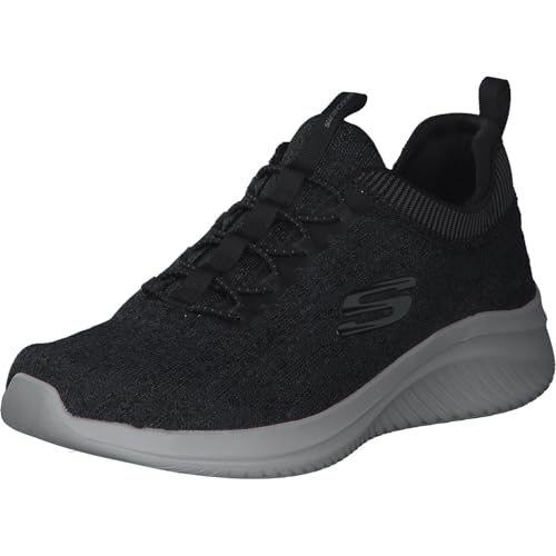 Skechers Ultra Flex Harsik Black - Baskets Homme Noir et Gris Confortables