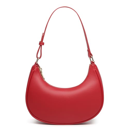 Image of Barabum Small Shoulder Bag for Women Crescent Purse Y2K Trendy Clutch Handbags