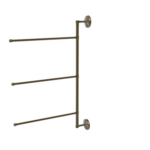 Allied Brass PMC-27/3/16/28 Prestige Monte Carlo Collection 3 Swing Arm 28 Inch Vertical Towel Bar, 28