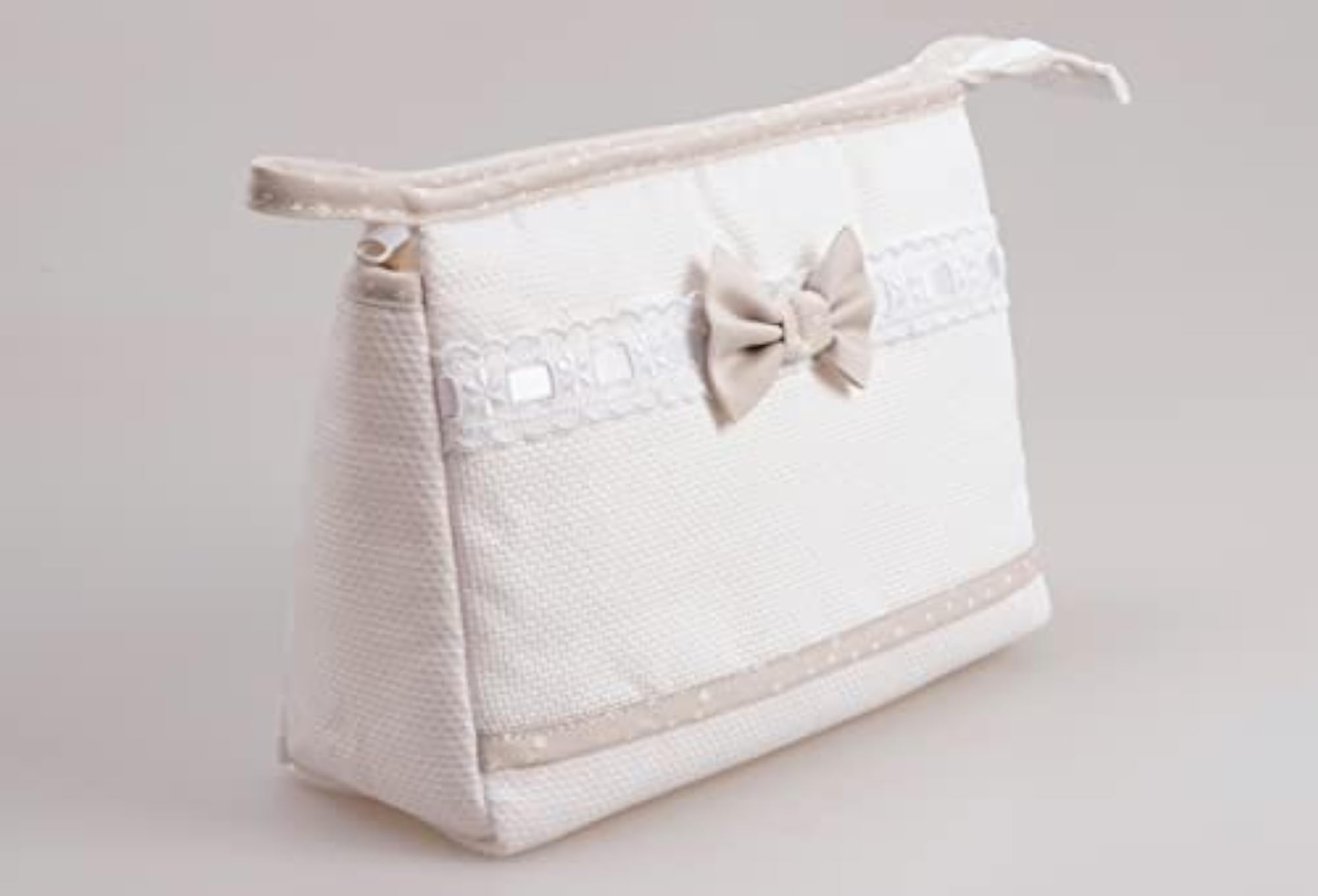 Embroidery Cosmetic Bag with Zip, Travel-Friendly