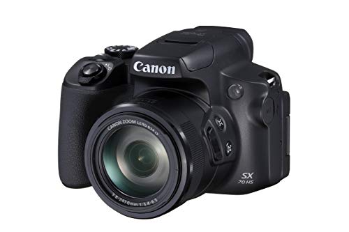 Canon PowerShot SX70 HS - Cámara bridge de 20.3 MP (zoom óptico de 65x, DIGIC 8, 10 fps, Vídeo 4K, LCD, ángulo variable) negro