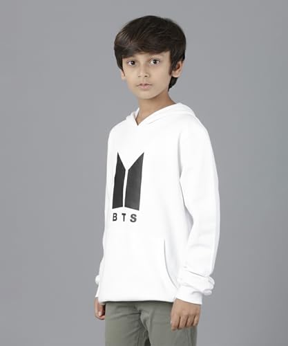 Image of KYDA KIDS Boys Cotton Regular Fit Hooded Neck Hoodies - Sweatshirt with Hoodies Full Sleeves Winter Wear, Long Sleeve Sweatshirts for Boys