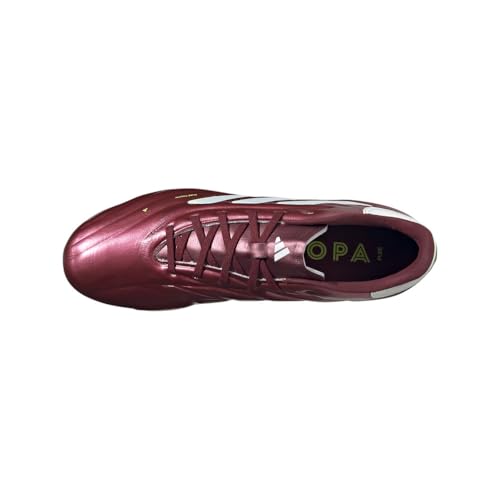 Image of Adidas Unisex-Adult Copa Pure II Pro Firm Ground, Shadow Red /Shadow Red /Shadow Red, 8