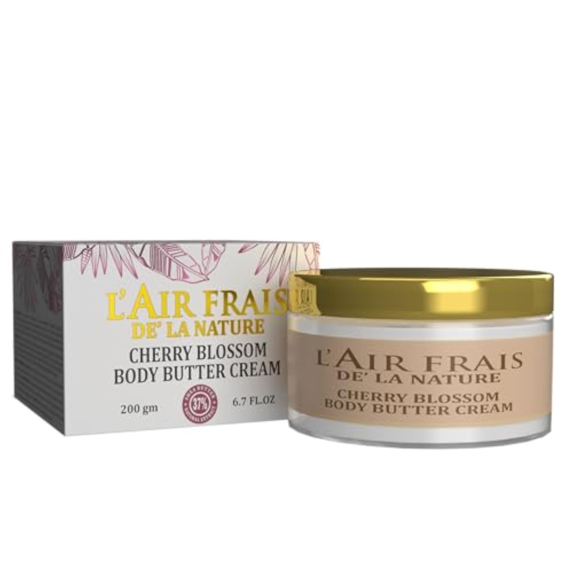 L'AIR Cherry Blossom Body Butter Cream, Luxurious Hydration