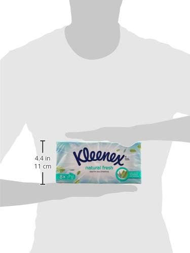 Kleenex natural fresh Tissues with eucalyptus and menthol, 8 Pack