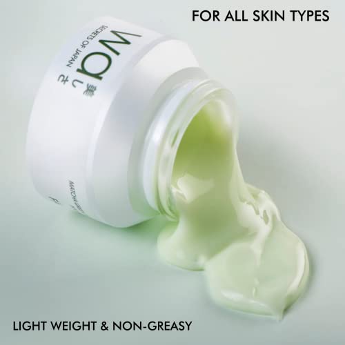 Image of Wa - Japan | Green Tea Face Cream | Hydrates & Rejuvenates | Super-5 Natural Extracts | Parabens, Silicones, Sulphates Free | All-Skin types | 50g | Light-Weight & Non-Greasy