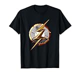 The Flash Metallic 3D Golden Lightning Flash Costume T-Shirt