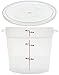 Cambro RFS6PP190 Camwear 6-Quart Round Food Storage Container with Lid