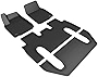 3D MAXpider Custom Fit Kagu Floor Mat (Black) for 2022 Tesla Model X - Complete Set