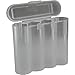 Birdz 2 Clear 18650 & CR123A 4 Battery Holder Storage Case for 18650 Batteries