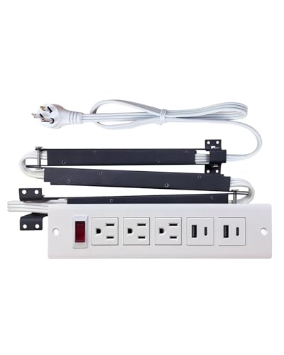JACEPFY Drawer Outlet with USB C PD20W Fast Charger Station,