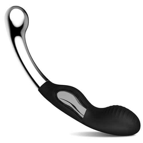 Prostate-Massager-Anal-Dildo-Metal-Prostate-Wand-G-Spot-Stimulator-Double-Ended-Curved-Dildo-Prostate-Massage-Device-Anal-Hook-Large-Butt-Plug-Anal-Sex-Toy-for-Women-Men-Couples106lb