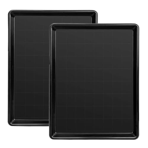Cerbordy Large Dog Crate Replacement Pan, ChewProof Plastic Bottom Tray for Pet Kennels, Black, 31.9 x 22.8 Inch, Easy Clean