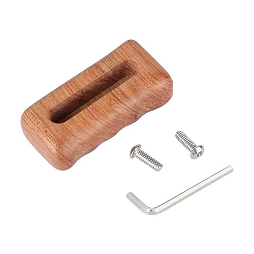 Image of CAMVATE Wooden Hand Grip with 1 /4 inch-20 Mounting Groove for DSLR Camera Cage Kit(Right Hand) - 2829